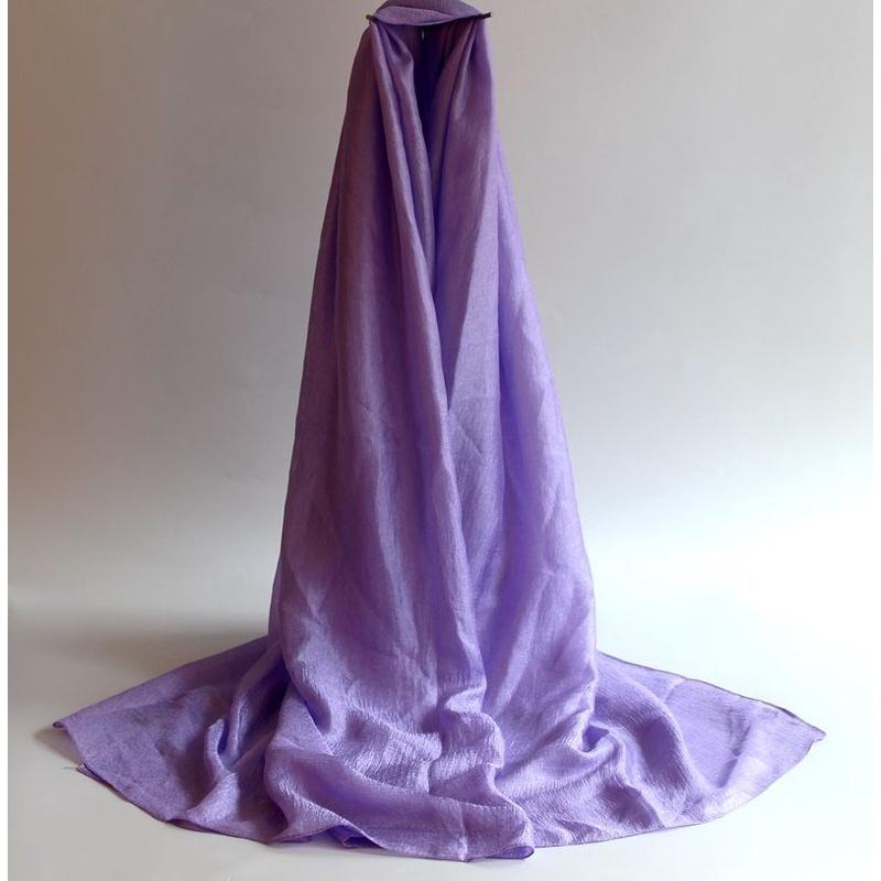 Neuer niederländischer Leinenschal für Damen, einfarbig, Baumwolle und Leinen, All-Match-Schal, Sonnenschutz, Strandtuch, Perle