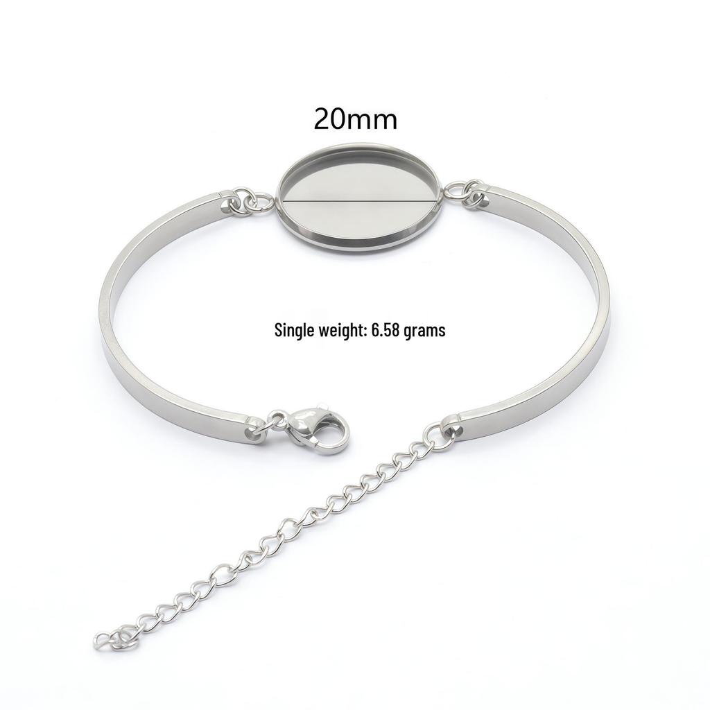 Edelstahl Mode DIY Armband Basis, Schmuckzubehör - Auf Lager