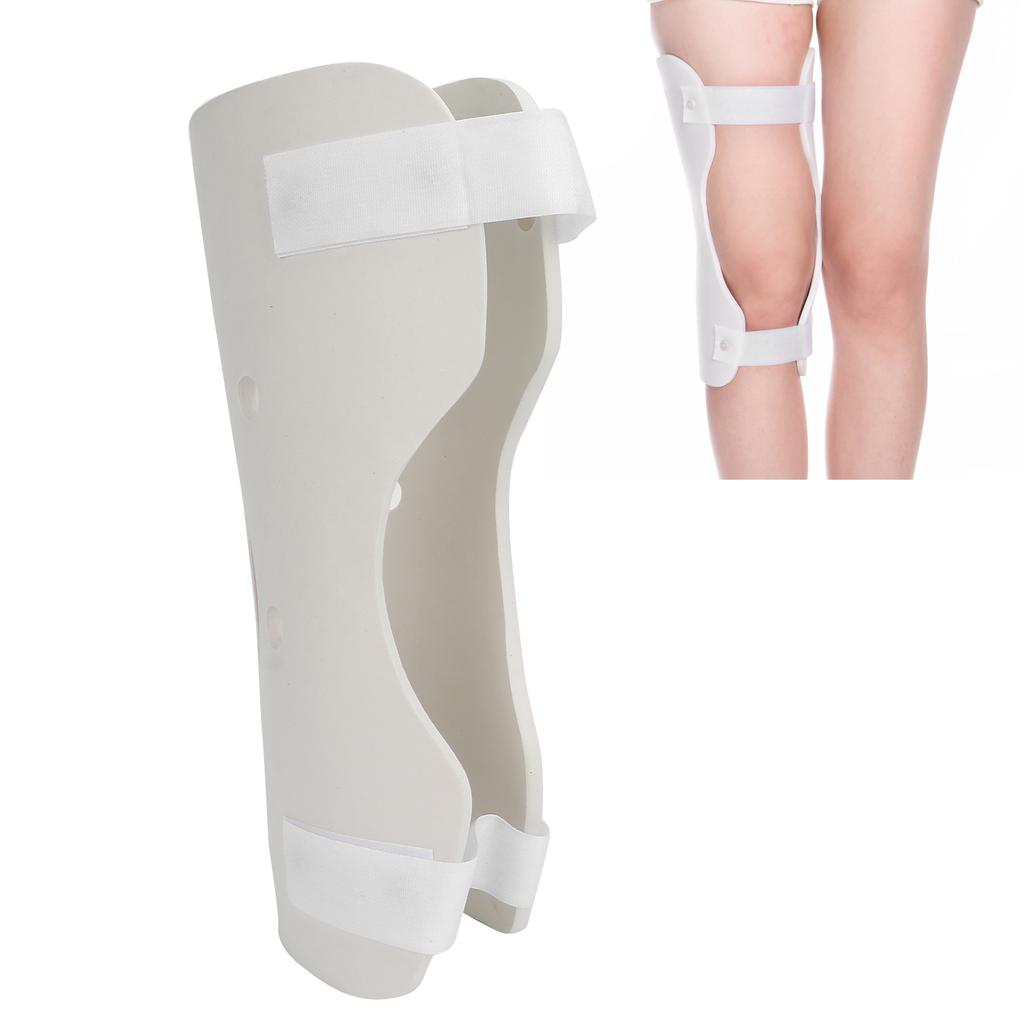 Knee Splint Breathable Knee Immobilizer Compression Sleeve Straight Leg Support BraceRight