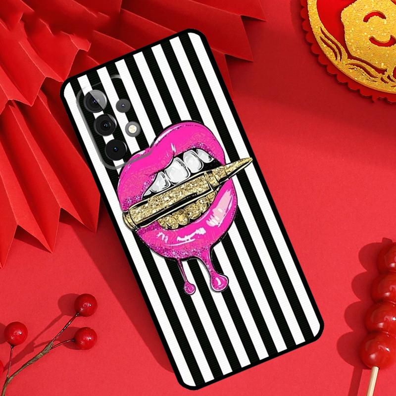 

Sexy Lips KISS Case For Samsung Galaxy M13 M14 M12 M11 M15 M06 M16 M36 M56 M31 M53 M32 M52 M35 M55 M34 M54 For Samsung M11