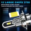 2 Stück H7 H4 LED-Scheinwerferlampen Canbus 30000LM 100W U-förmiges Kupferrohr Autolicht Turbo H11 9005 HB3 Scheinwerfer 6500K Weiß 12V Mit Lüfter