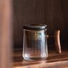 400ml Glass Tea Cup with Lid and Handle Ceramic Filter Mug