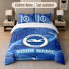 Brighton & Hove Albion Football Design Bedding Set Custom Text 1 Duvet Cover & 2 Pillow Cases