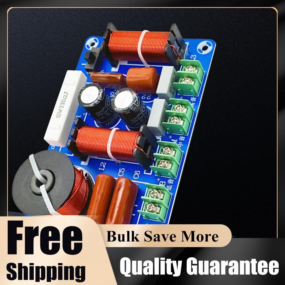 250W Speakers Filter Frequency Divider Treble Medium Bass 3 Ways HiFi Audio Speaker Crossover for Home Theater Speaker Upgrade