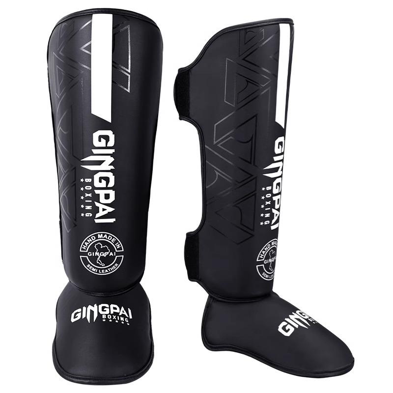 Adult & Child Martial Arts Shin & Foot Guards with Ankle Protection - Ideal for Boxing, Sanda, & Muay Thai Training