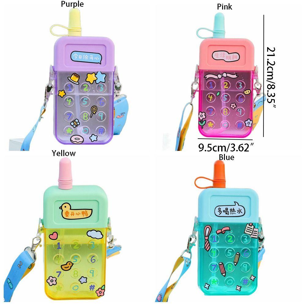 Shatter-resistant Mobile Phone Water Bottle Cartoon Sport Drinking Cup Travel