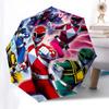 1pc Power Rangers Automatic Opening Folding Umbrella with 8-Rib Iron Frame, Portable Design for Outdoor Use, Ideal Gift for Fans, Travelers, Everyday