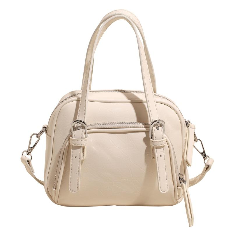 Retro beautiful bag summer women 2025 new trend portable bowling bag casual messenger shell bag