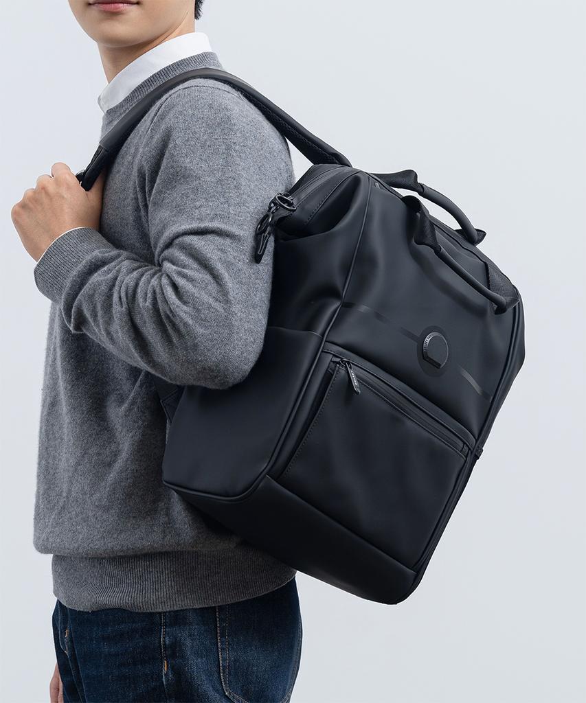 Delsey Turen Soft Laptop Backpack Black