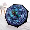 Cybernetic Mantis Glass pattern umbrella, portable and foldable design, 8 ribs, a casual accessory for Halloween, Christmas, and birthday gifts.