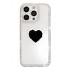 Black love is suitable for iPhone17Pro flash diamond soft phone case Apple 16 niche 14/15 light luxury 12 generation