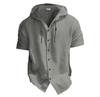 Men's Trendy Hooded Short-Sleeve Casual Sweatshirt