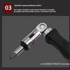 1/4 Inch Hex Multi-Function Magnetic Bit Ratchet Screwdriver with Variable 0-180 Degrees Angle Capability for Left And Right Tur