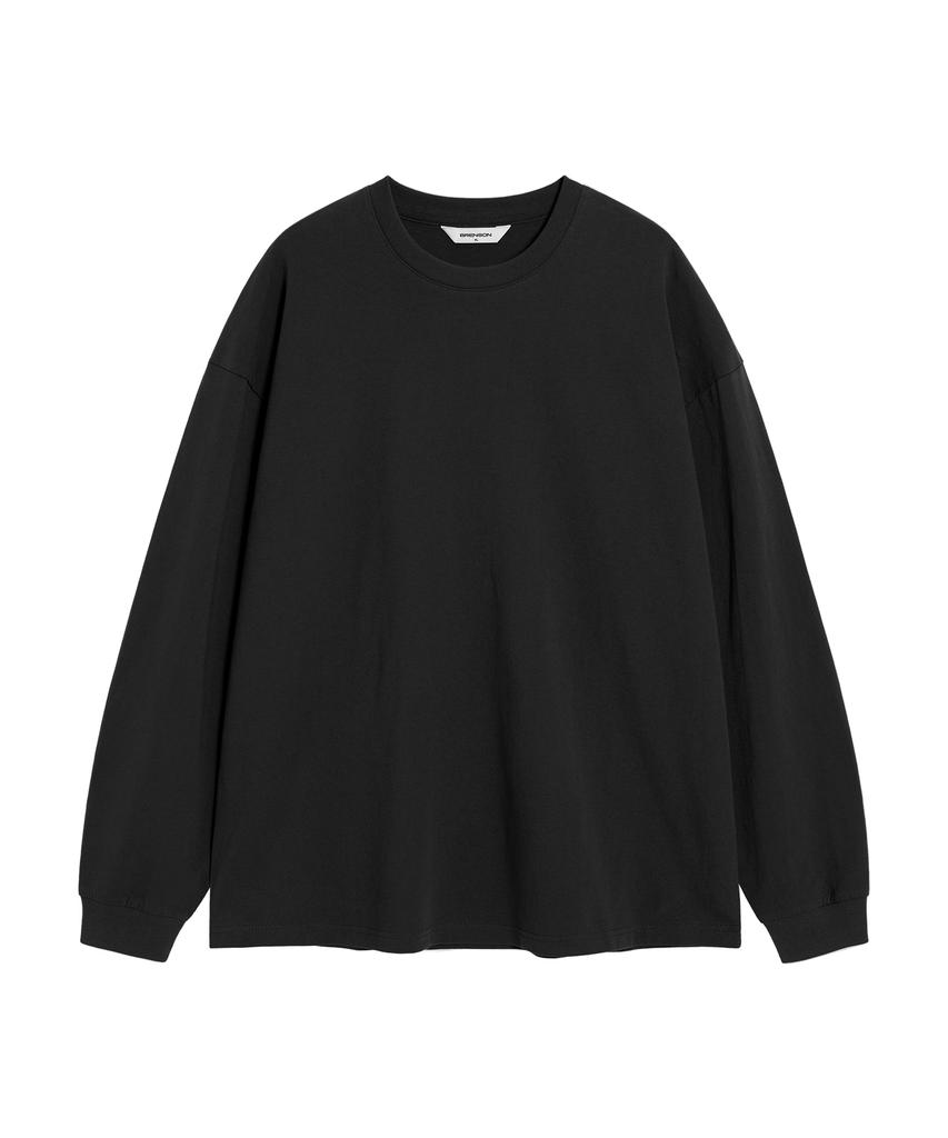 BRENSON (Renew Ver.) Oversized Ribbed Long Sleeve T-Shirt ( 5 Colors )