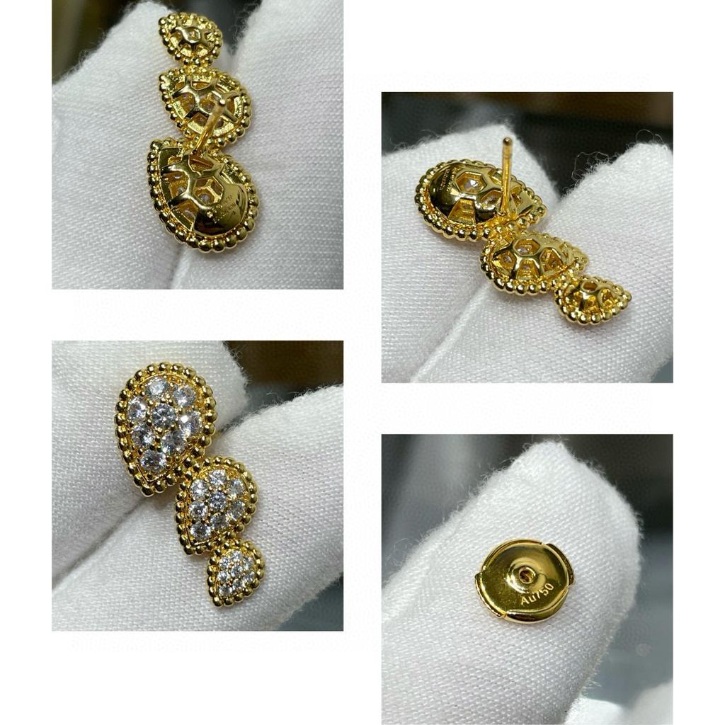 Hot Brand Vintage Earrings for Women Luxury Jewelry Fashion Water Drop Designer Eardrop Pure 925 Sliver Party Stud Earrings