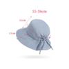 UV Blocking Wide-brimmed Sun Hat for Women Lightweight Foldable with Bow for Boating Adventures