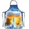 Beer Print Funny Apron, Washable & Durable, Home Kitchen Work Apron