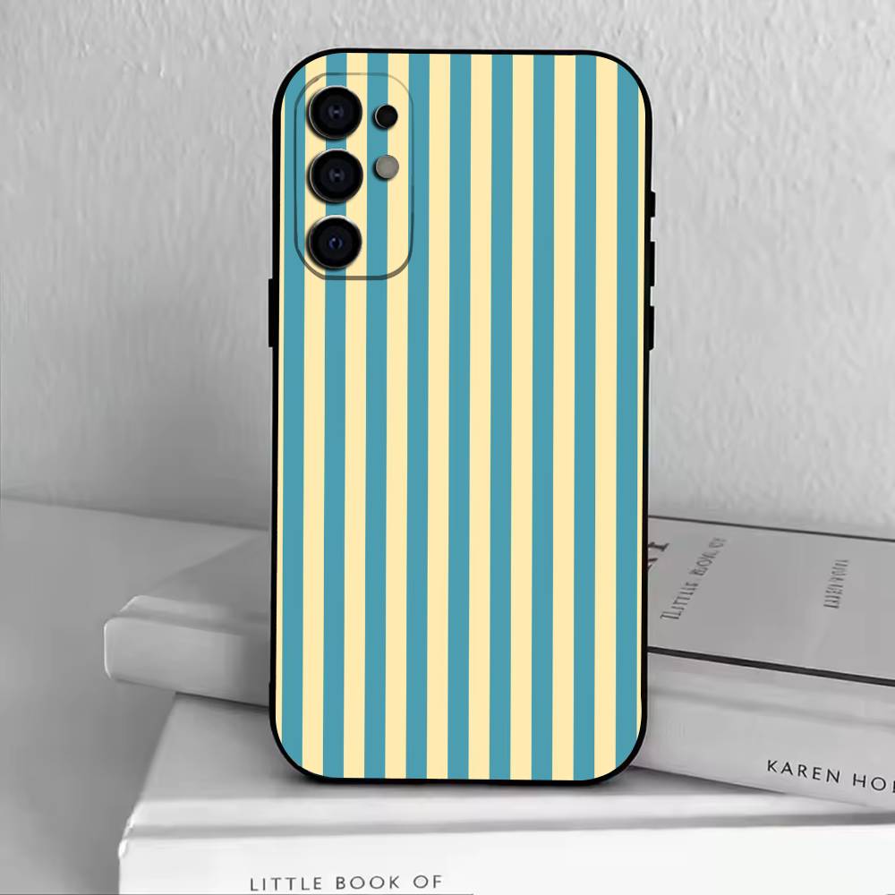 

M-Multicolor Stripes Phone Case For Samsung S25,S24,S21,S22,S23,S30,Ultra,S20,Plus,Fe,Lite,Note,10,Black Cover Samsung S24fe