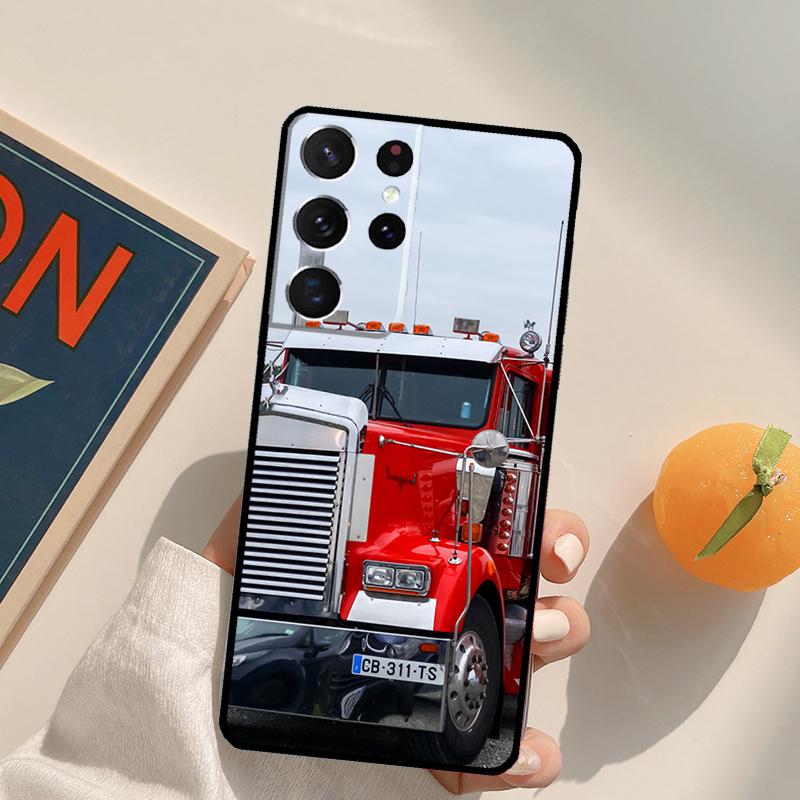 Heavy Truck Car Phone Case For Samsung Galaxy S22 S23 S21 Ultra S20 FE S8 S9 S10 Plus Note 10 20 Ultra Cover