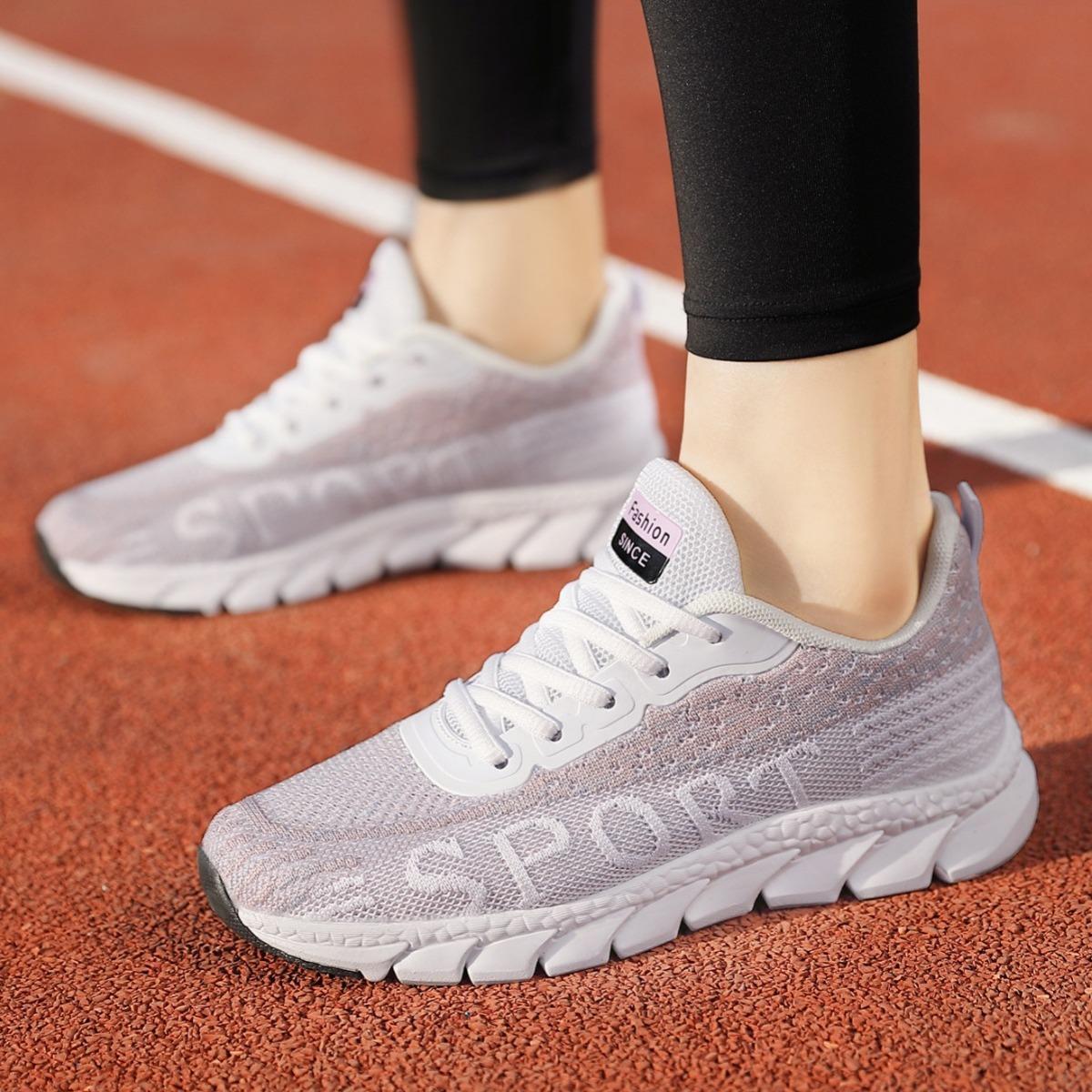 

Running shoes large size women s shoes summer new lightweight breathable sports shoes shock-absorbing soft-soled fly-woven mesh running shoes 42
