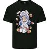 Easter Anime Girl With Eggs and Bunny Ears Unisexs Light Cotton TShirt