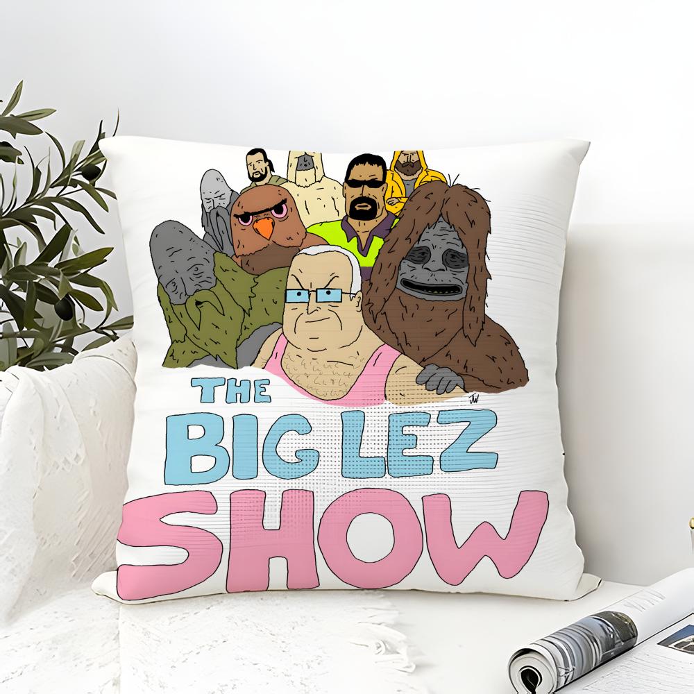 Web Series Cartoon T-The Big Lez Show 2 Pillow Case Linen Pillow Case Sofa Home Decor Cushion Cover Cushion Cove
