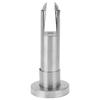 Partition Support Foot Stainless Steel Glass Fence Clamp for Public Bathroom Toilet Restroom