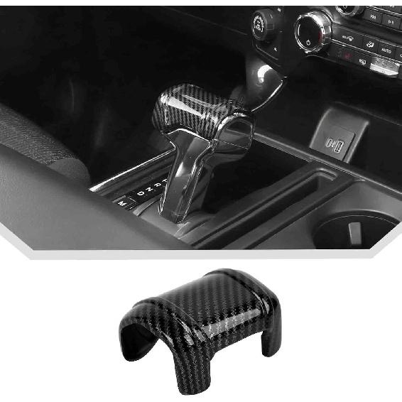 JeCar Carbon Fiber Shifter Knob Cover Trim for 2021+ Ford F150 Interior Accessories