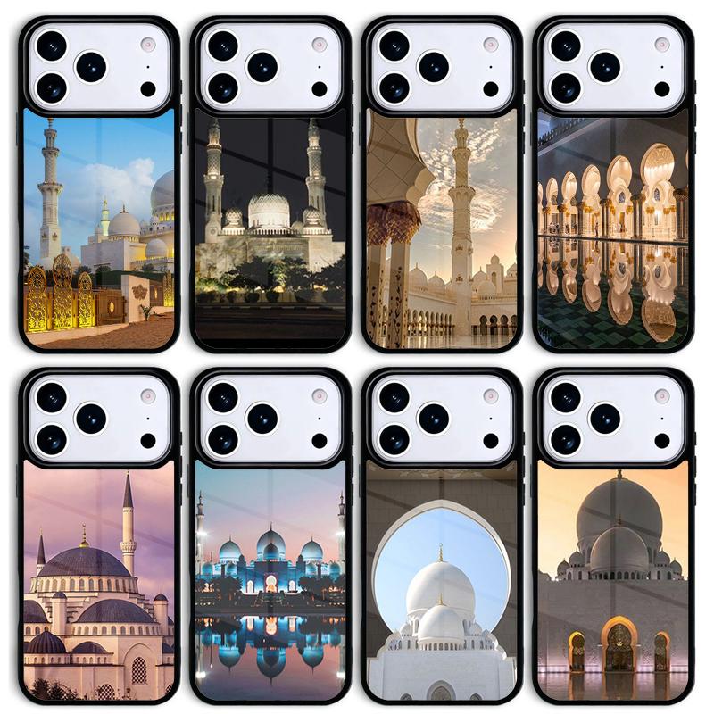 Arabic Muslim mosque building SOFT Mobile Phone Case for IPhone 17 AIR 16pro Max 15 14 13 12 11 Bumper Cover