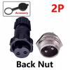 5/20Sets GX16 Aviation Connector M16 Waterproof Back Nut Docking Male&Female Plug And Socket 2/3/4pin 5pin 6pin 7pin 8pin 9pin
