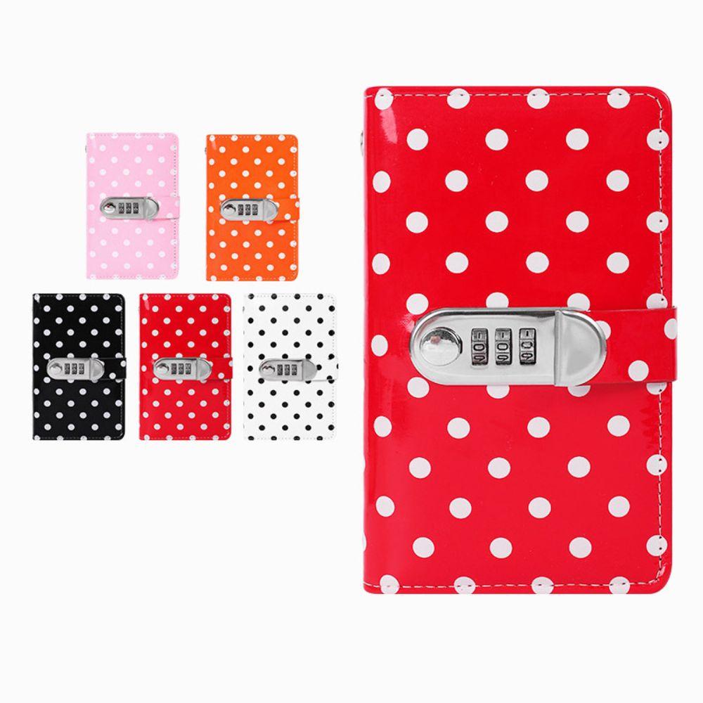Combination Lock Cash Savings Book PU Leather Cash Envelope Organizer  Household Finance