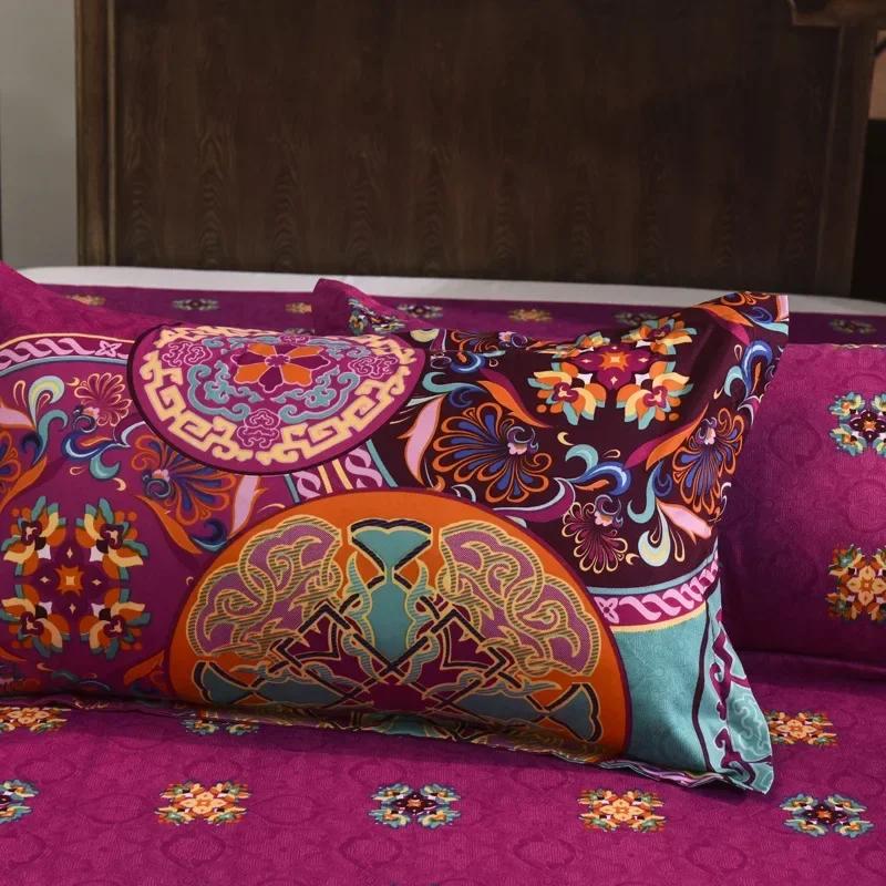 Bohemian Style Bedding Set Mandala Floral Printed Duvet Cover Pillowcase Germany Single Double Queen Super King Size 3pcs Sets