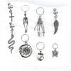 Skeleton Claw Hair Beads Loose Coil Hair Jewelry For Braid Hair Rings Dreadlock Bead Braid Rings Hair Clip Braid Clip