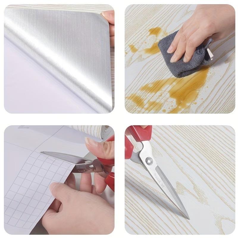 Wood Grain Floor Sticker Thickened Self Adhesive Waterproof Wear Resistant Non Slip Tile for Living Room Home Renovation Decor