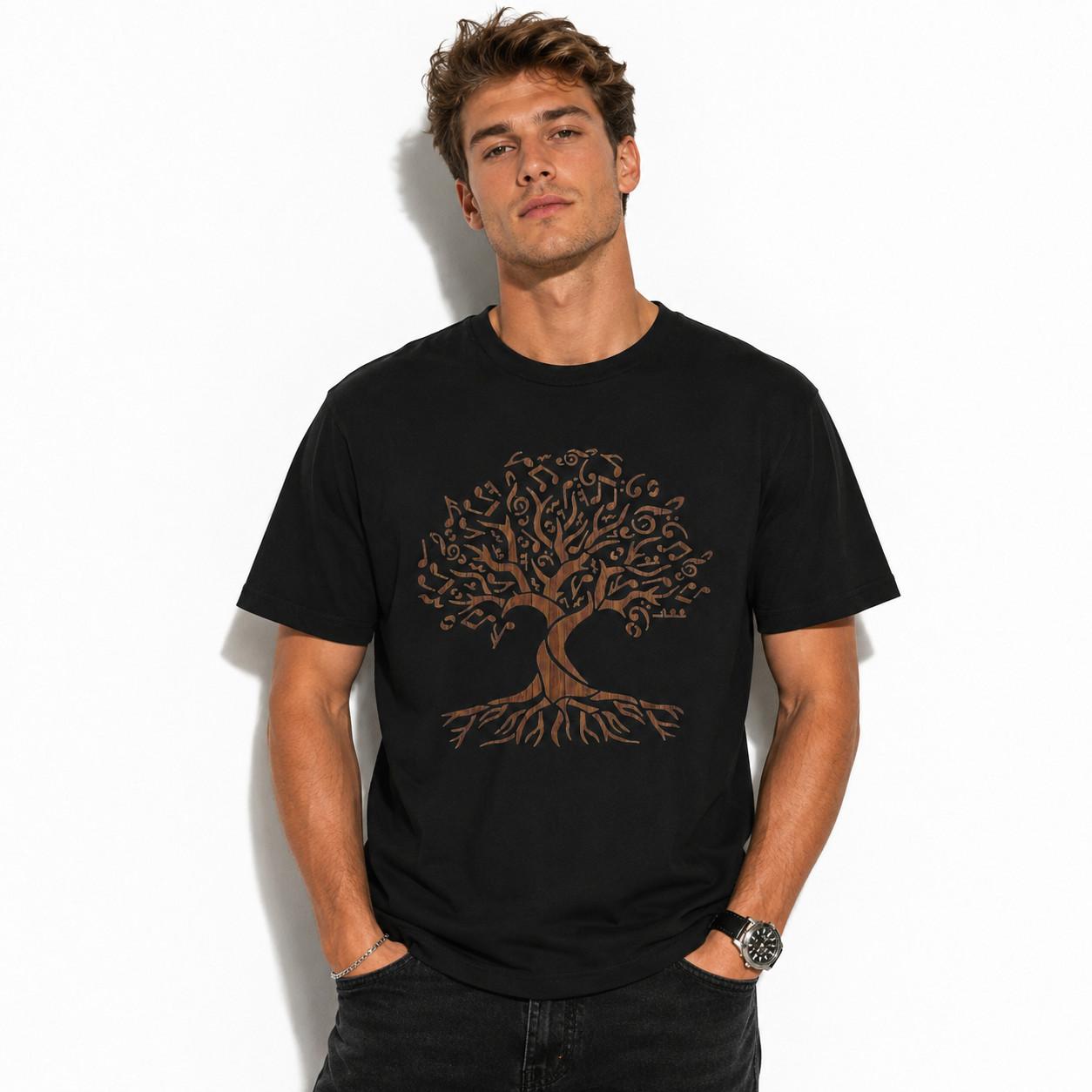 Tree of Life Men s Graphic T-Shirt Spiritual Nature Casual Tee Gift S