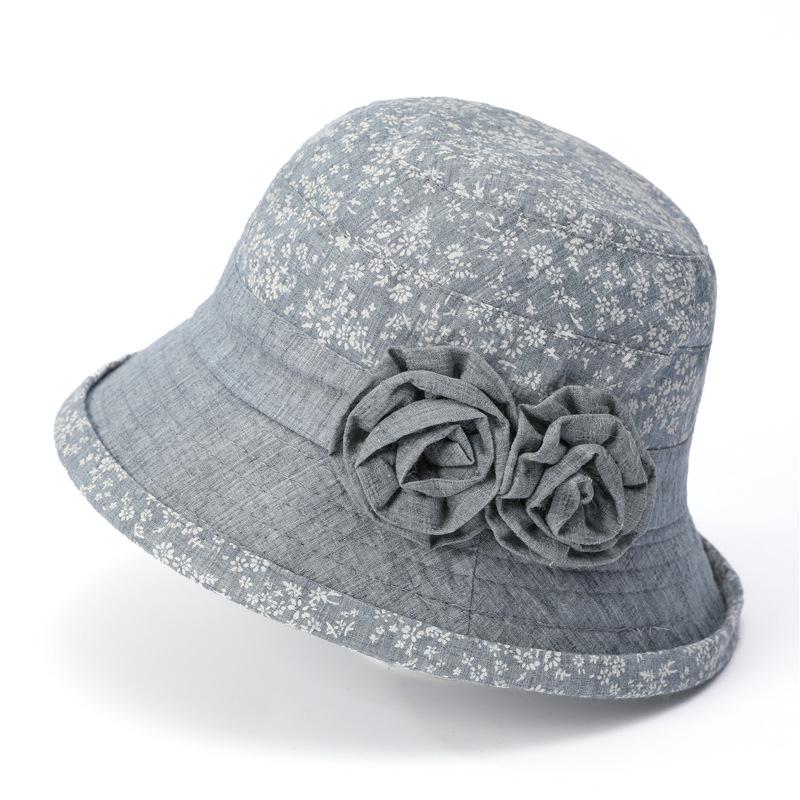 

Панамы для женщин среднего возраста и пожилых людей. Тонкие модели. Шляпы для пожилых бабушек. Шляпы для пожилых дам. Весенние и осенние шляпы от солнца. Шляпы-тазики. M（56-58cm） серый