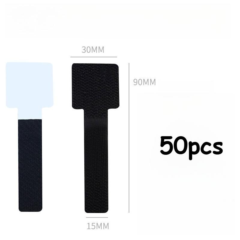 

50pcs Heavy-Duty Self-Adhesive Cable Clips - for Desk, Wall, Under Cabinet, Home, Gaming, Workshop,USB-C, HDTV, Power Cables