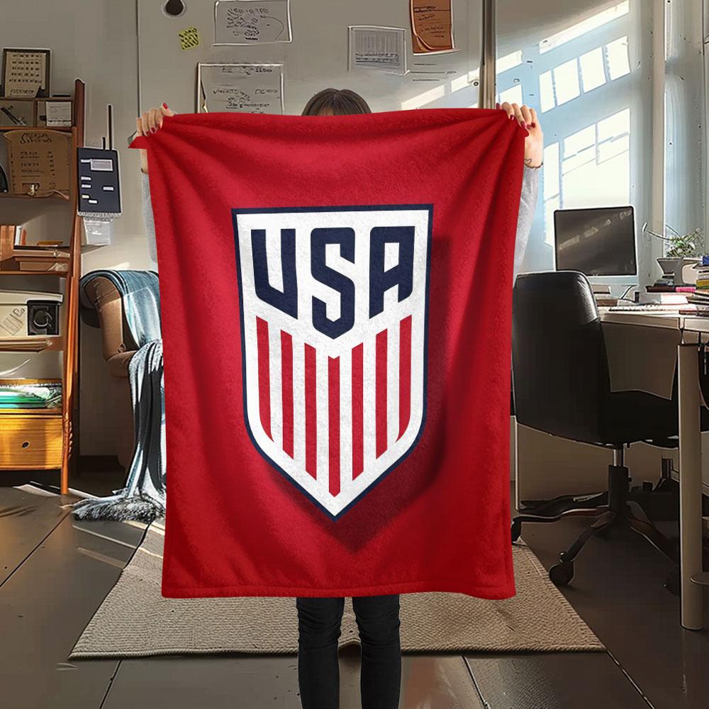 USA Fußball bedeckte Flanelldecke, weicher Überwurf für Schlafzimmer Sofa, waschbar, Fußballfanartikel, tolles Geschenk.