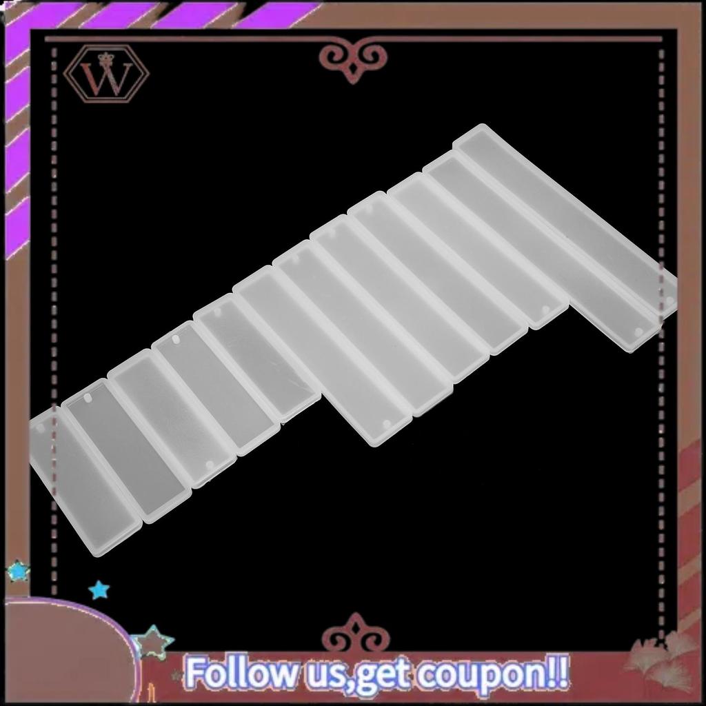 (New)-36 Pcs Rectangle Silicone Bookmark Mold DIY Bookmark Mould Making Epoxy Resin Jewelry
