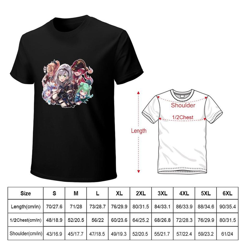Hololive JP Generation 3 TShirt gifts for boyfriend new edition mens tall t shirts
