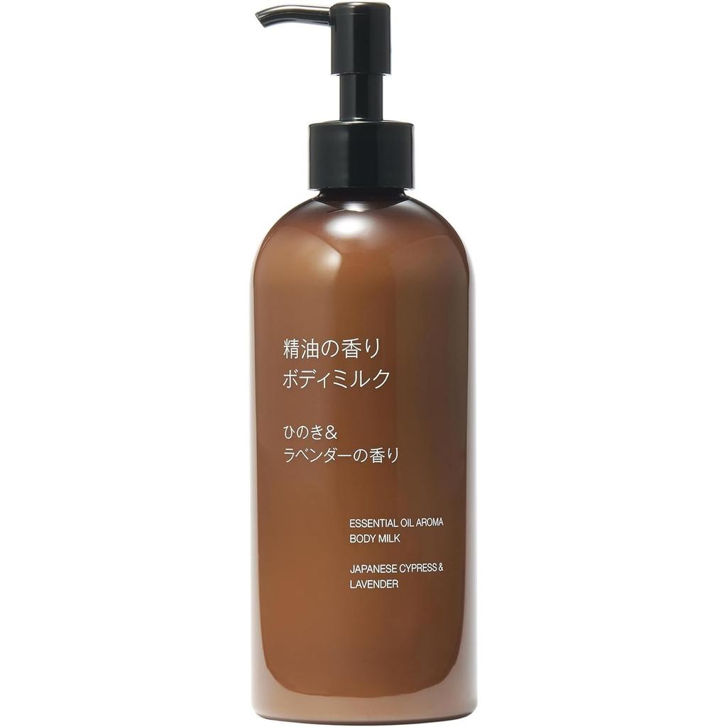 MUJI Essential Oil Body Hinoki Lavender OAR56A4A Milk, & Scent, 300mL,