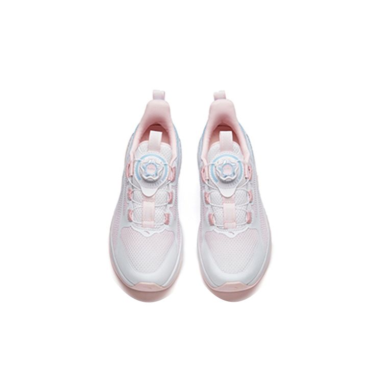 Anta Red Flame Casual Durable Sports Shoes Kids Sneakers White Pink Blue 322215512-2