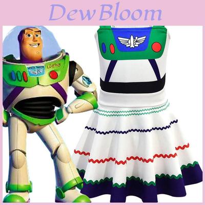 Adorable Toy Story 4 Buzz Lightyear Girl Dress For Halloween Party Or Playtime