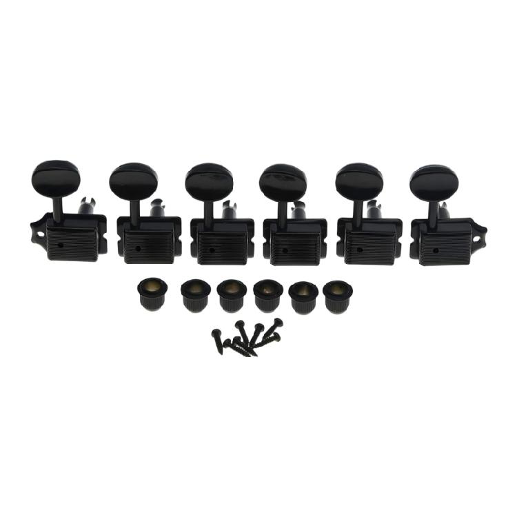 Electric Guitar String Tuning Pegs 15:1 Ratio Semi Closed Split Shaft Machine Heads Replacement For Reliable Performances