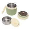 Pote Térmico para Alimentos com Isolamento a Vácuo Aço Inoxidável 304 Portátil Marmita Térmica com Hashi e Colher para Adultos