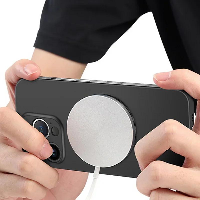 Ultra Thin Hard PC Magnetic Frameless Case for Magsafe Samsung Galaxy S25 Ultra S24 S23 S22 S21 S20 FE Plus Note20 Scrub Cover