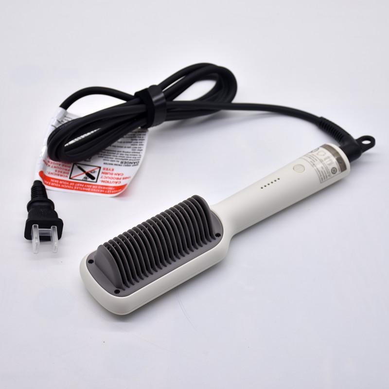 

Электрическая плойка двойного назначения для женщин, куриные рулетики, ленивые прямые волосы, расческа-веер, маленькая шина, прямые волосы, завивка us бежевый