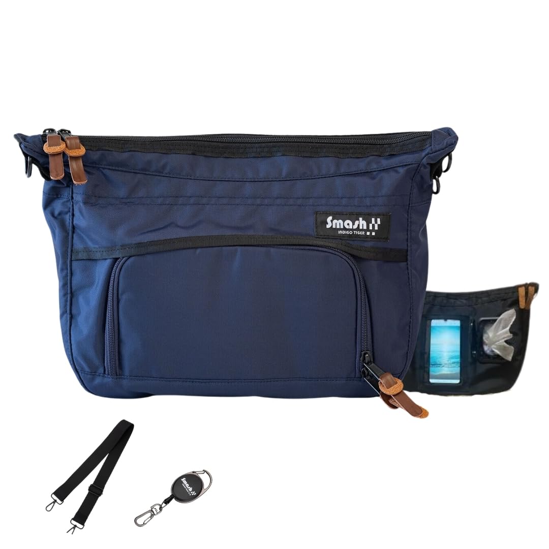 

Smashbag 2 Multifunctional Large Capacity with Wallet Function Bag Water Repellent Lightweight Shoulder Bag Smashbag2 [INDIGO TIGER] Mother s Men s Темно-синій