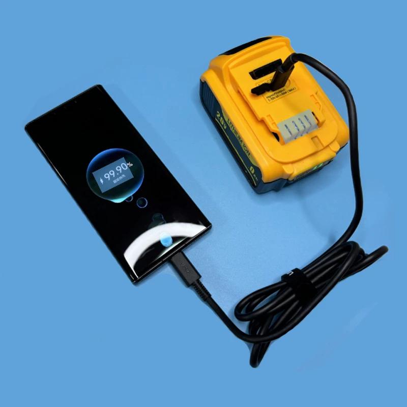 DCB200 Li-ion Battery Case Protection Circuit Board PCB For DeWalt 20V Lithium Battery Type C Charger Power Bank DCB112 DCB118