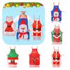 Christmas Themed Fabric Apron Colorful Printed Decorative Costume For Festive Celebrations